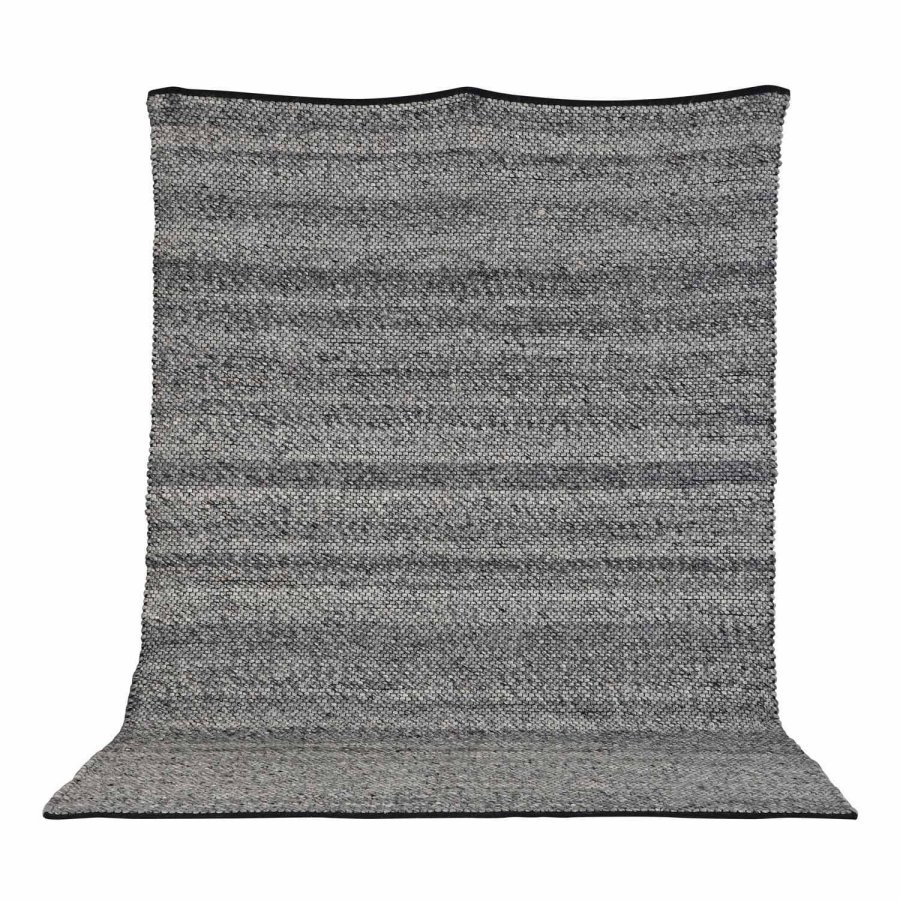 VENTURE DESIGN Ganga-Teppich – Silberwolle und Baumwolle (250 x 350)