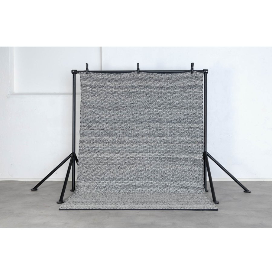 VENTURE DESIGN Ganga-Teppich – Silberwolle und Baumwolle (250 x 350)