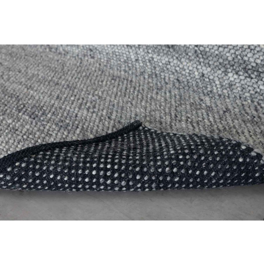 VENTURE DESIGN Ganga-Teppich – Silberwolle und Baumwolle (250 x 350)