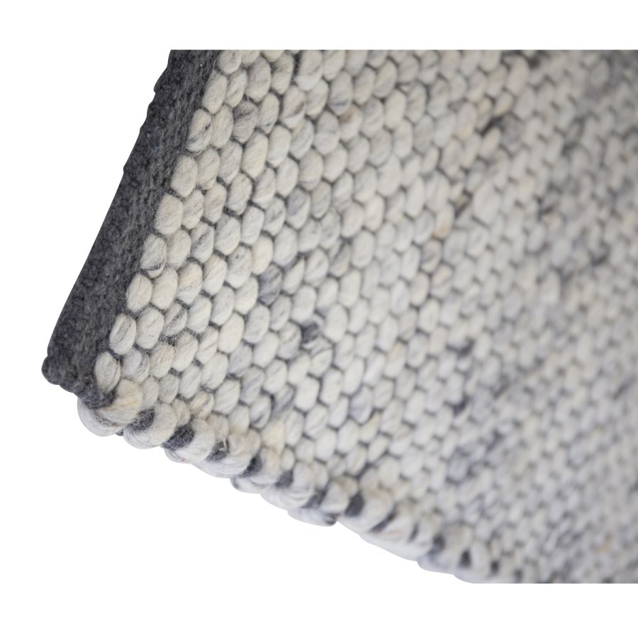 VENTURE DESIGN Ganga-Teppich – Silberwolle und Baumwolle (250 x 350)