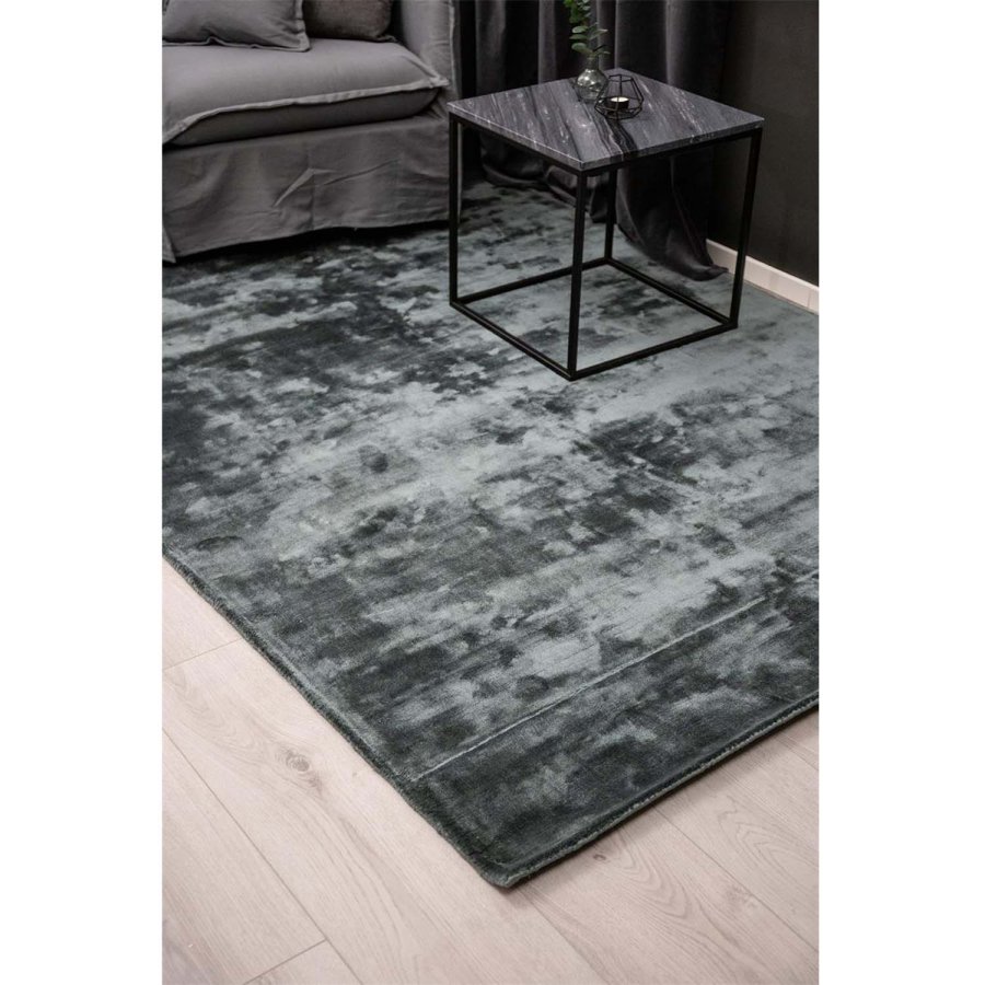 VENTURE DESIGN Indra-teppe - grafittgr viskose og bomull (170x240)