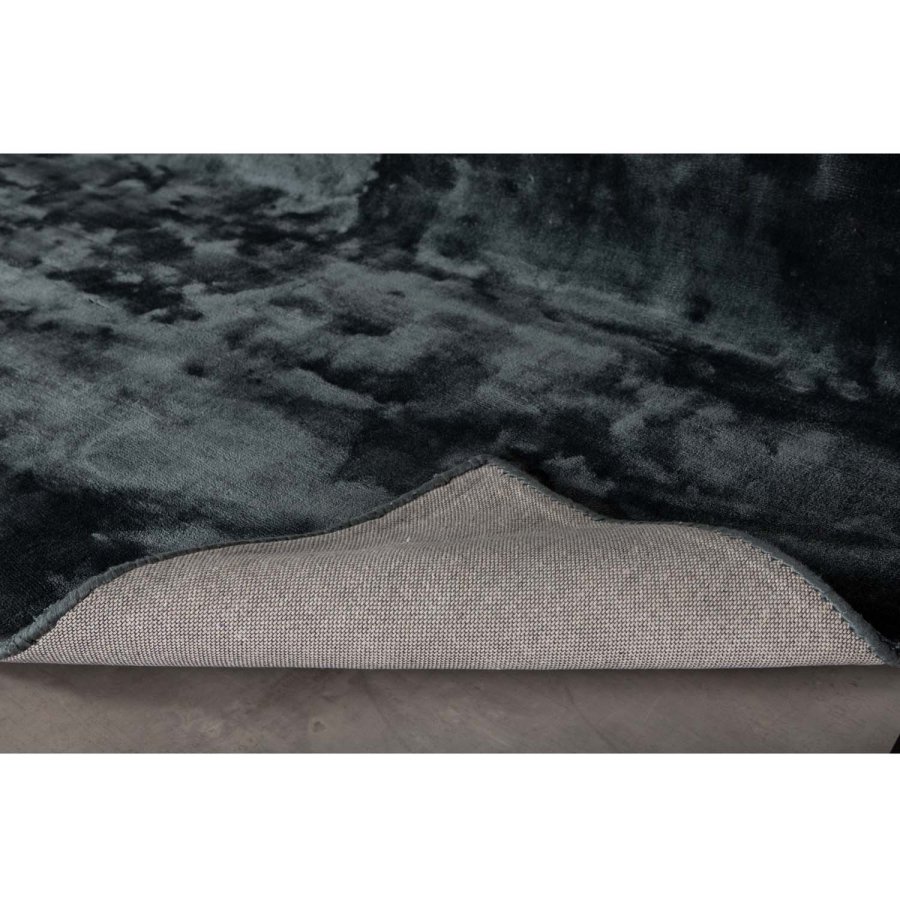 VENTURE DESIGN Indra-teppe - grafittgr viskose og bomull (170x240)