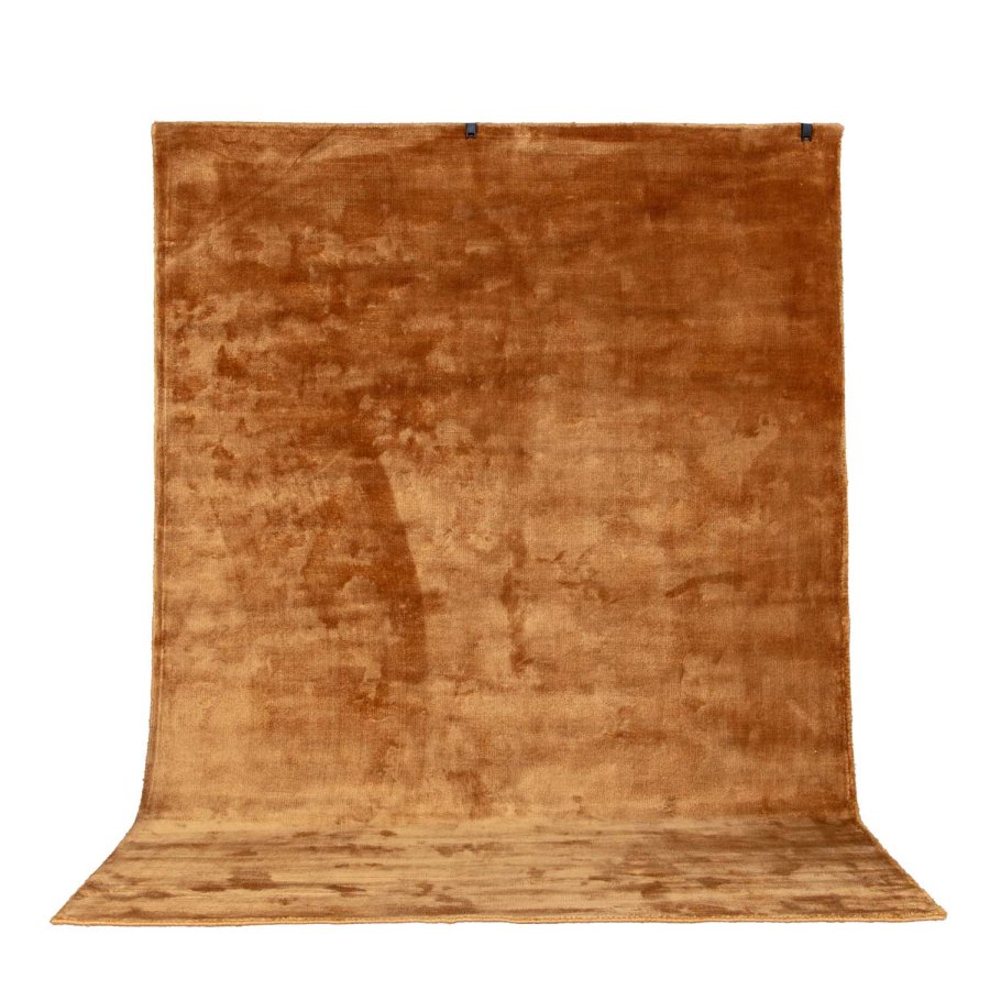 VENTURE DESIGN Indra-teppe - sennepsgul viskose og bomull (170x240)