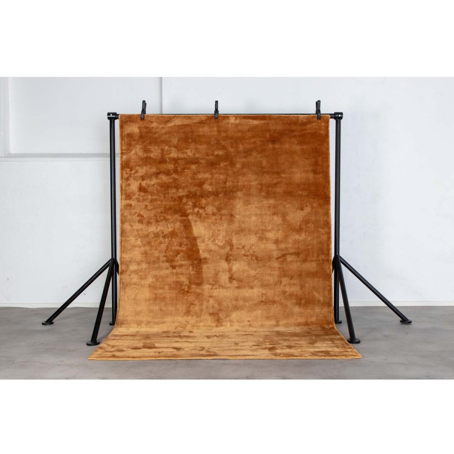 VENTURE DESIGN Indra-teppe - sennepsgul viskose og bomull (170x240)