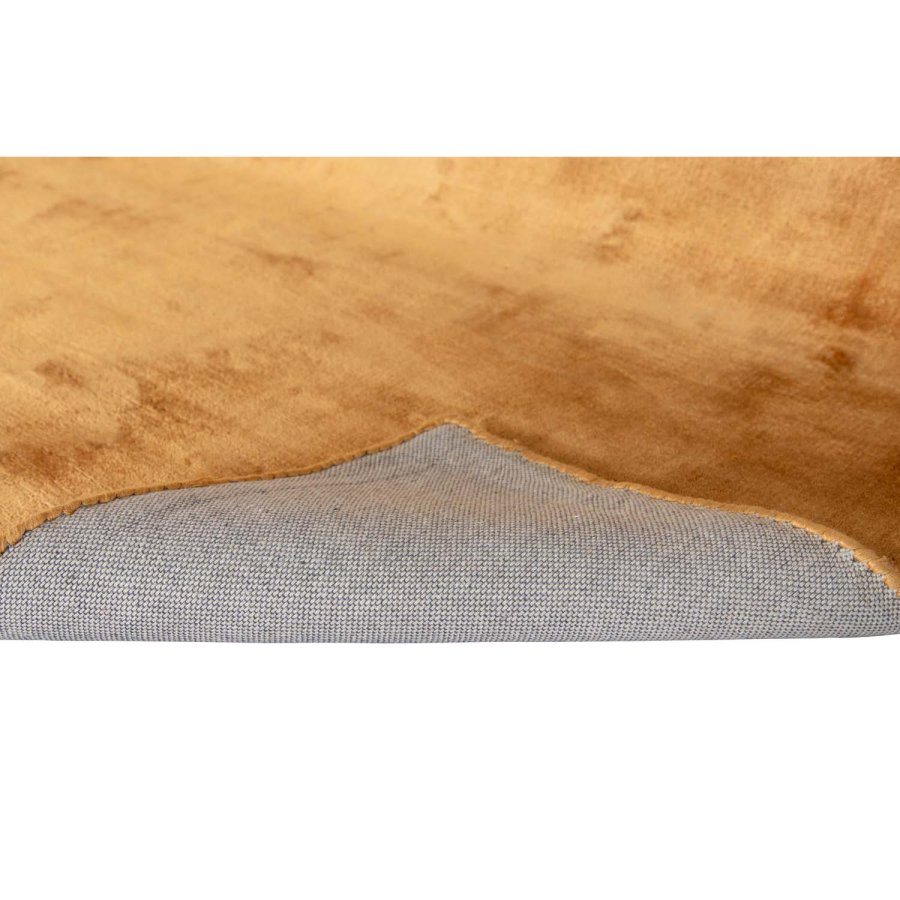 VENTURE DESIGN Indra-teppe - sennepsgul viskose og bomull (170x240)