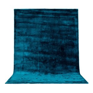 VENTURE DESIGN Indra-teppe - turkis viskose og bomull (170x240)