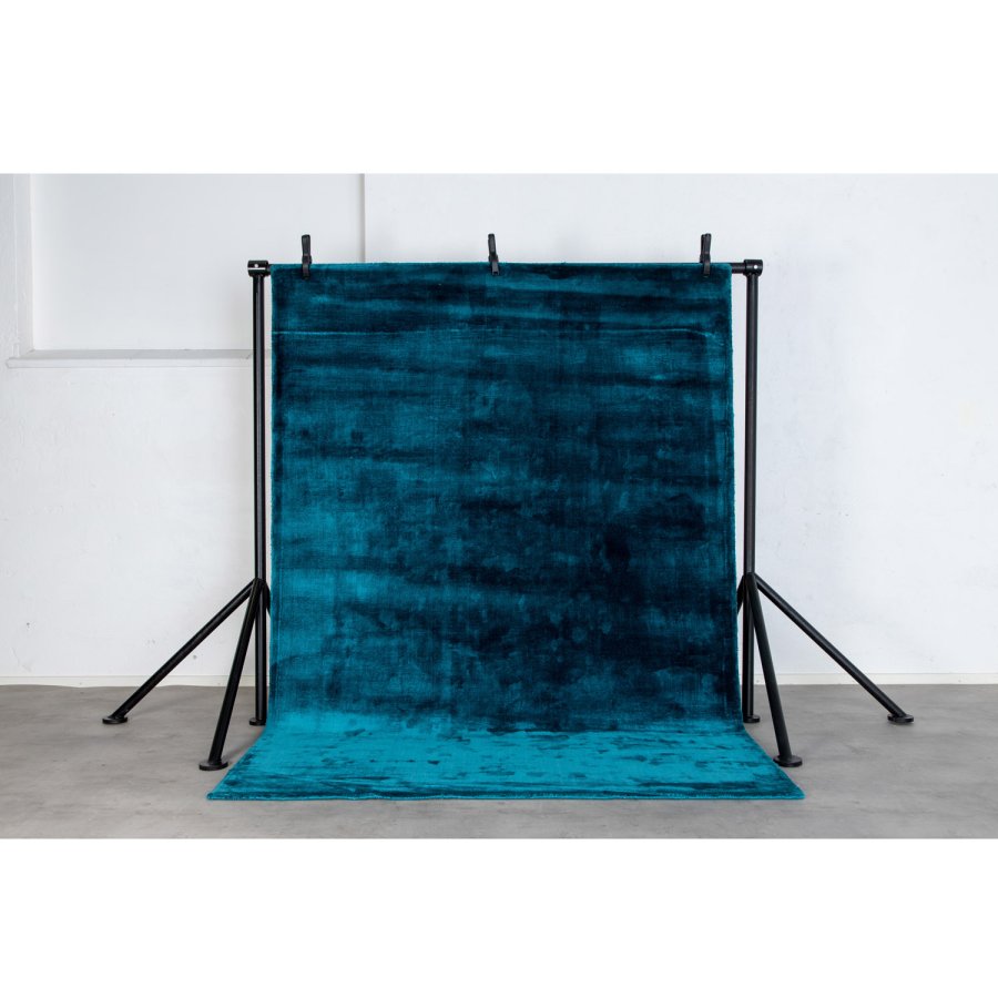 VENTURE DESIGN Indra-teppe - turkis viskose og bomull (170x240)