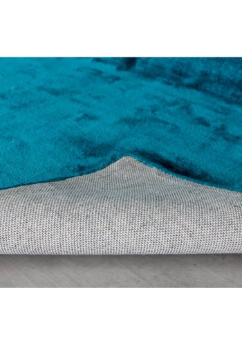 VENTURE DESIGN Indra-teppe - turkis viskose og bomull (170x240)