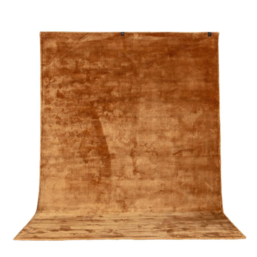 VENTURE DESIGN Indra-teppe - sennepsgul viskose og bomull (200x300)