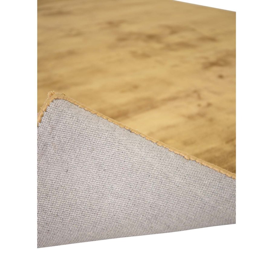 VENTURE DESIGN Indra-teppe - sennepsgul viskose og bomull (200x300)