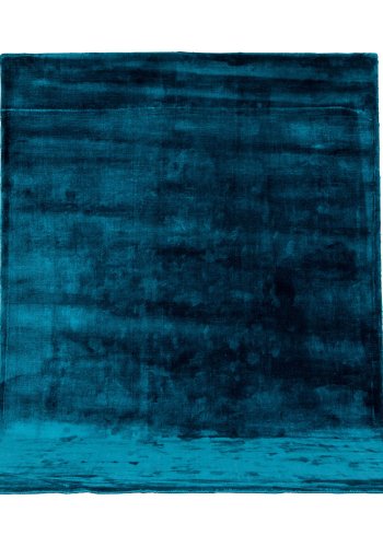 VENTURE DESIGN Indra-teppe - turkis viskose og bomull (200x300)