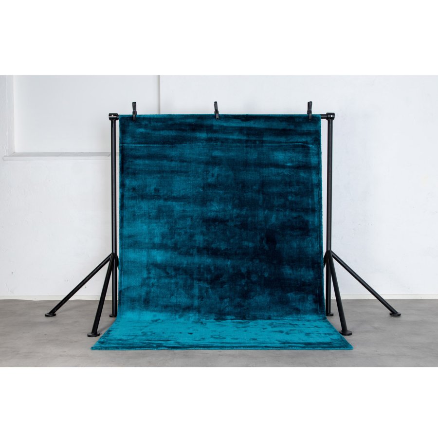 VENTURE DESIGN Indra-teppe - turkis viskose og bomull (200x300)