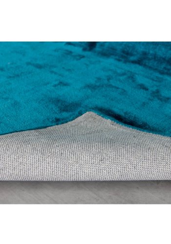 VENTURE DESIGN Indra-teppe - turkis viskose og bomull (200x300)