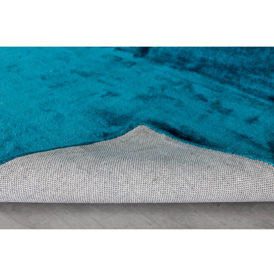 VENTURE DESIGN Indra-teppe - turkis viskose og bomull (200x300)