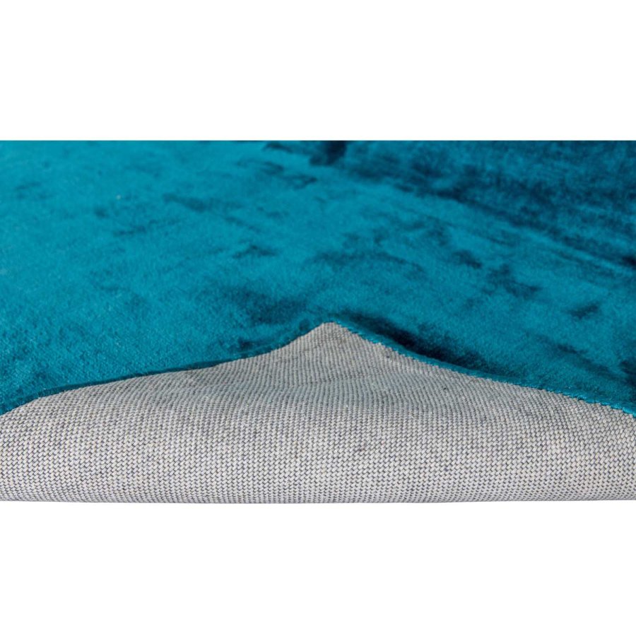 VENTURE DESIGN Indra-teppe - turkis viskose og bomull (200x300)