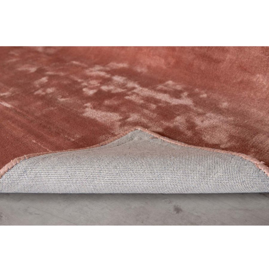 VENTURE DESIGN Indra-teppe - rosa viskose og bomull (200x300)