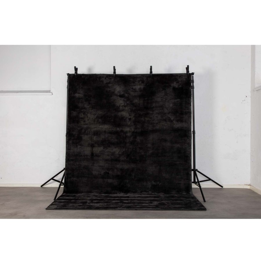 VENTURE DESIGN Indra-teppe - mrkegr viskose og bomull (250x350)