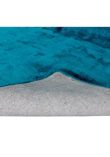 VENTURE DESIGN Indra-teppe - turkis viskose og bomull (250x350)