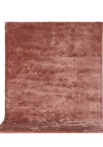 VENTURE DESIGN Indra-teppe - rosa viskose og bomull (250x350)