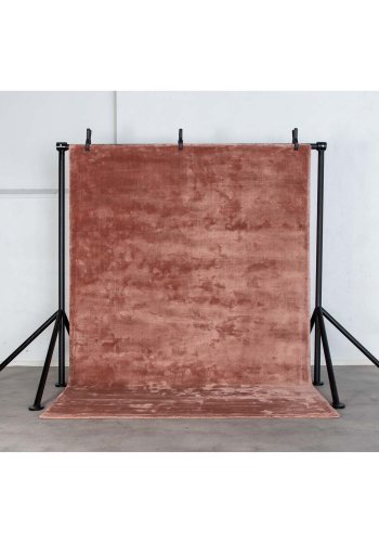 VENTURE DESIGN Indra-teppe - rosa viskose og bomull (250x350)