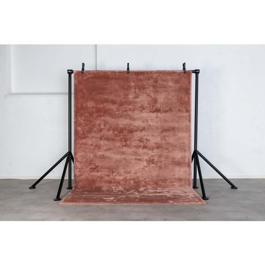 VENTURE DESIGN Indra-teppe - rosa viskose og bomull (250x350)