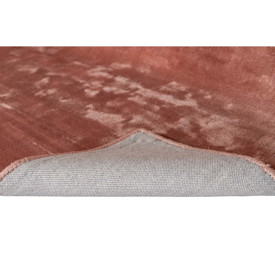 VENTURE DESIGN Indra-teppe - rosa viskose og bomull (250x350)