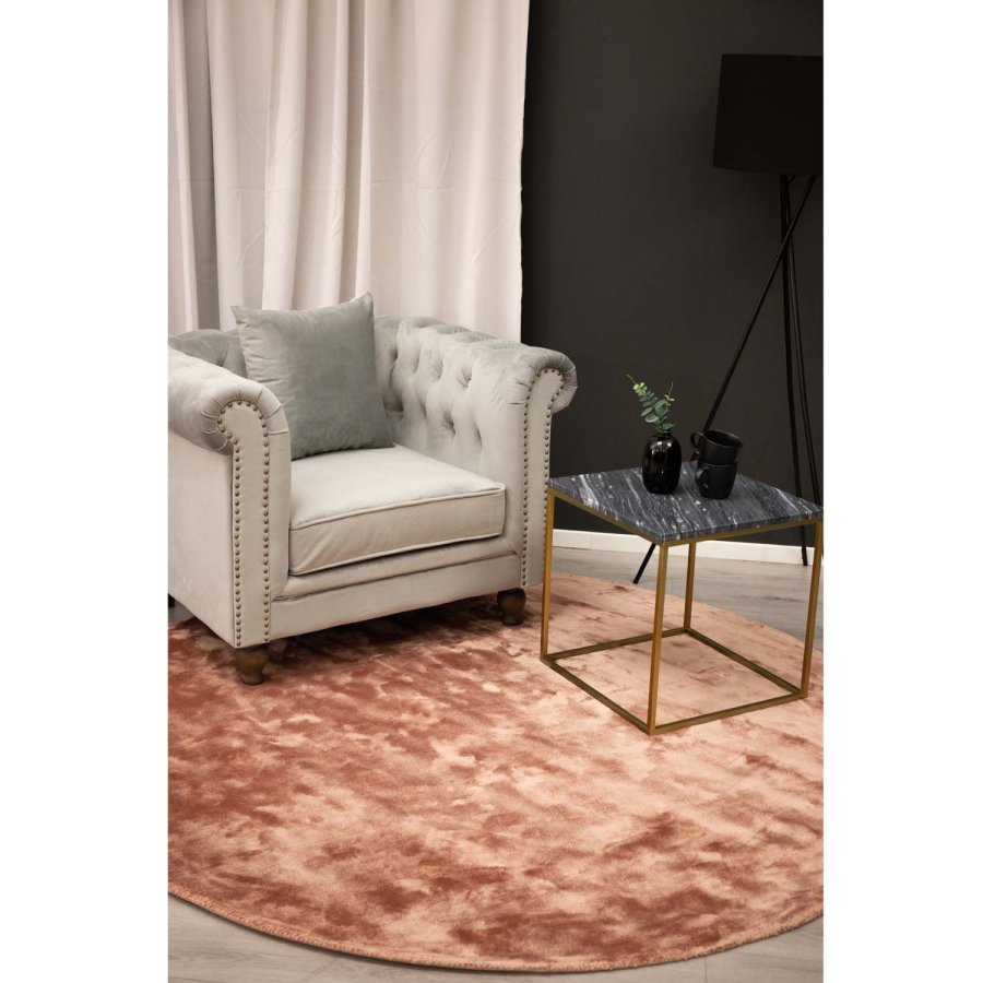 VENTURE DESIGN Indra-teppe - rosa viskose og bomull (200)