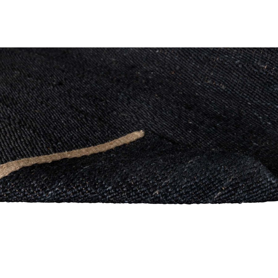 VENTURE DESIGN Kali gulvtppe - sort jute (170x240) 