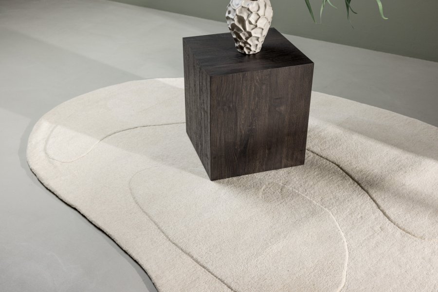 VENTURE DESIGN Enard Rug Enard Ullblanding med stoffbakside - 290*175- -Oval -Hvit