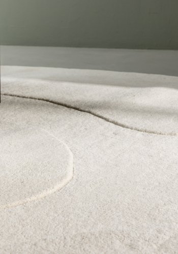 VENTURE DESIGN Enard Rug Enard Ullblanding med stoffbakside - 290*175- -Oval -Hvit