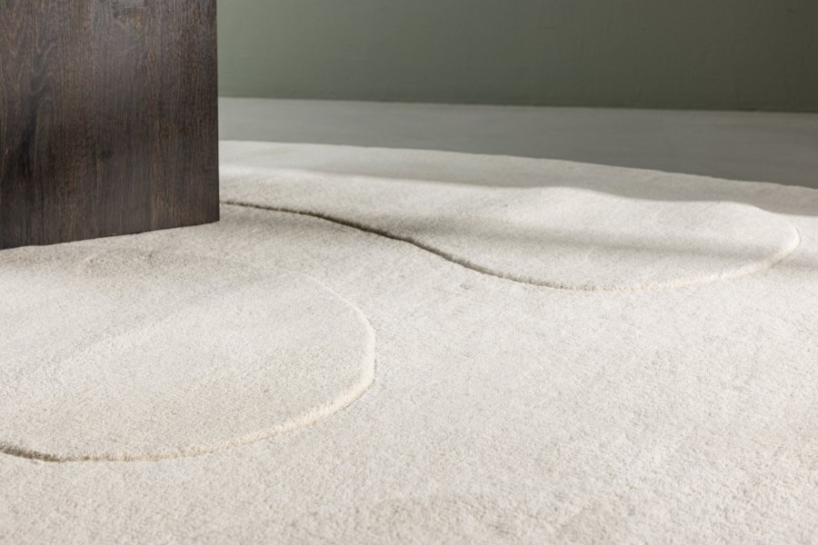 VENTURE DESIGN Enard Rug Enard Ullblanding med stoffbakside - 290*175- -Oval -Hvit