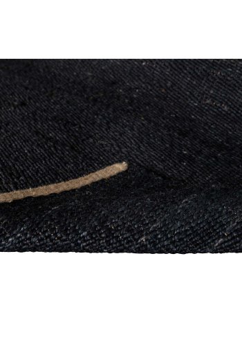 VENTURE DESIGN Kali gulvtppe - sort jute (200x300)