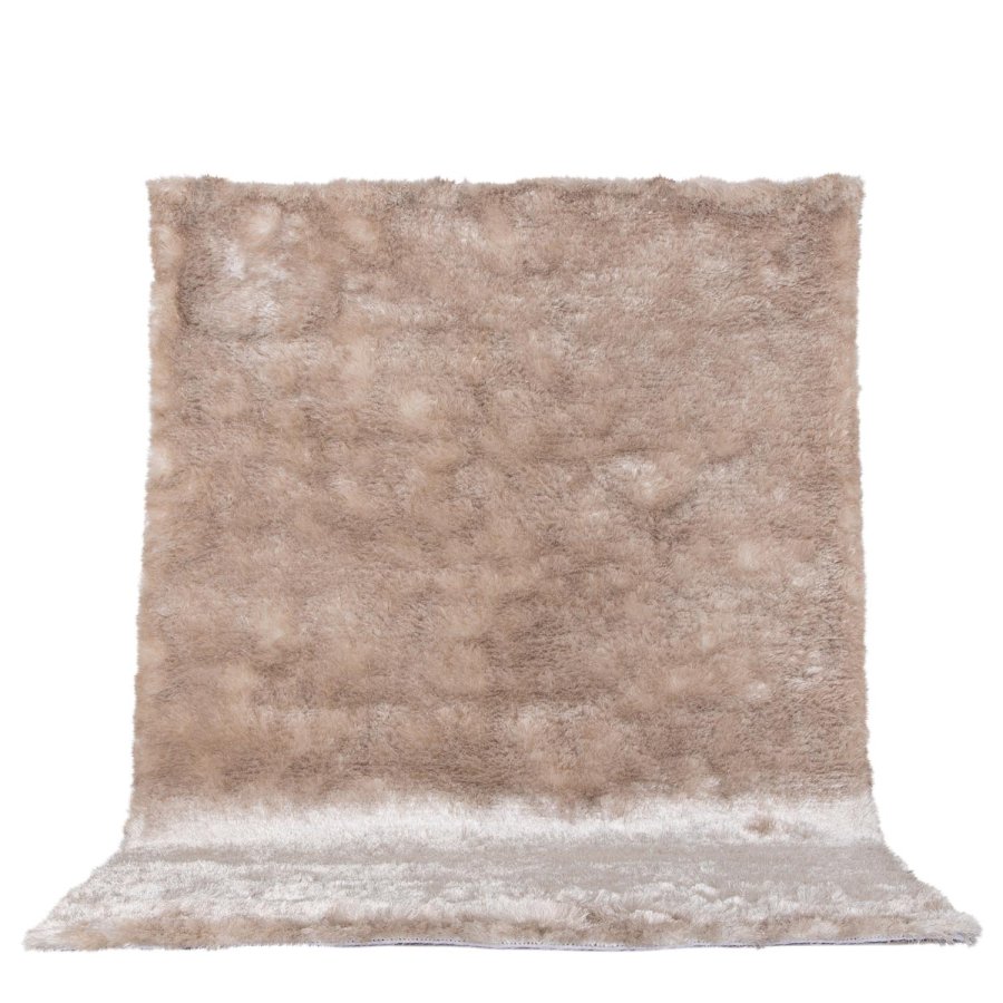 VENTURE DESIGN Shiva Shaggy teppe - champagne polyester og bomull (200x300)