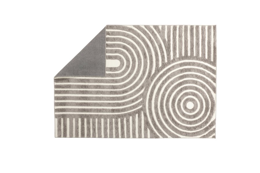 VENTURE DESIGN Nikita Teppe Nikita Poly-bomull Canvas - 230*160- -Rektangulrt- Gr/Hvit