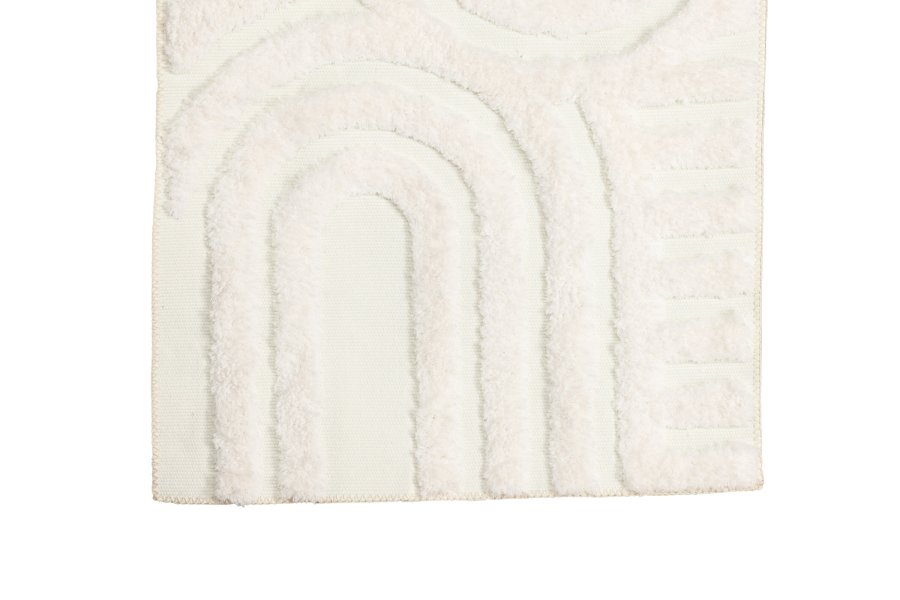 VENTURE DESIGN Nikita billedvev, rektangulr - hvit polyester (70x100)