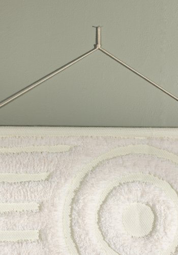 VENTURE DESIGN Nikita billedvev, rektangulr - hvit polyester (70x100)