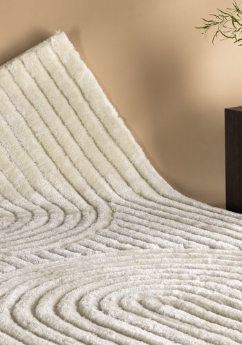 VENTURE DESIGN Niklas Teppe Niklas Polyester - 290*200- -Rektangulrt-Hvitt