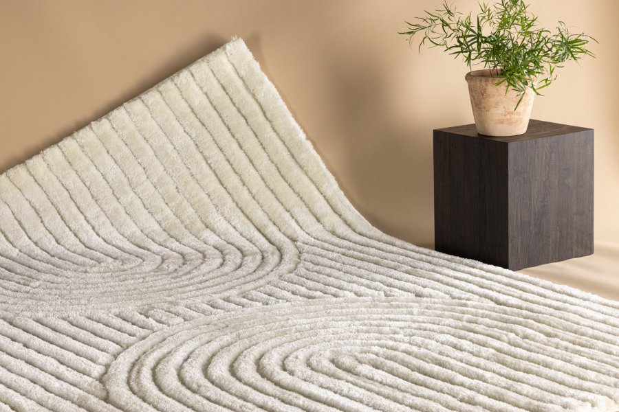 VENTURE DESIGN Niklas Teppe Niklas Polyester - 290*200- -Rektangulrt-Hvitt