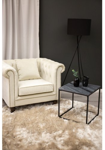 VENTURE DESIGN Shiva Shaggy teppe - champagne polyester og bomull (200)