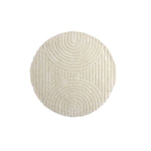 VENTURE DESIGN Niklas Teppe Niklas Polyester - 200*200- -Rund-Hvit