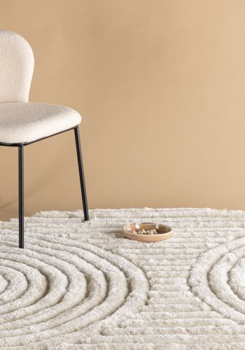 VENTURE DESIGN Niklas Teppe Niklas Polyester - 200*200- -Rund-Hvit