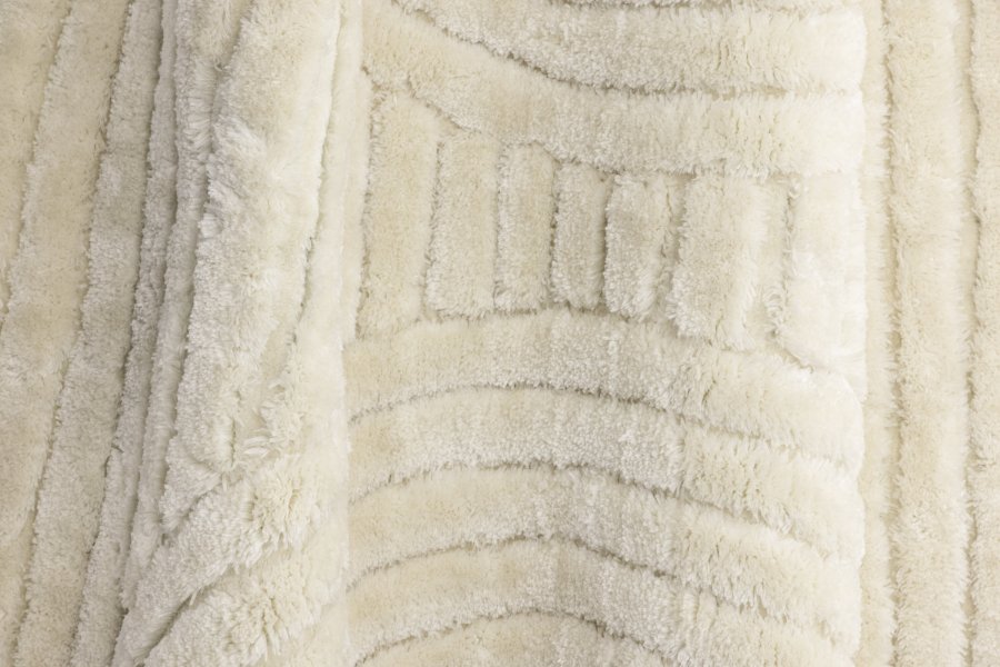 VENTURE DESIGN Niklas Teppe Niklas Polyester - 200*200- -Rund-Hvit