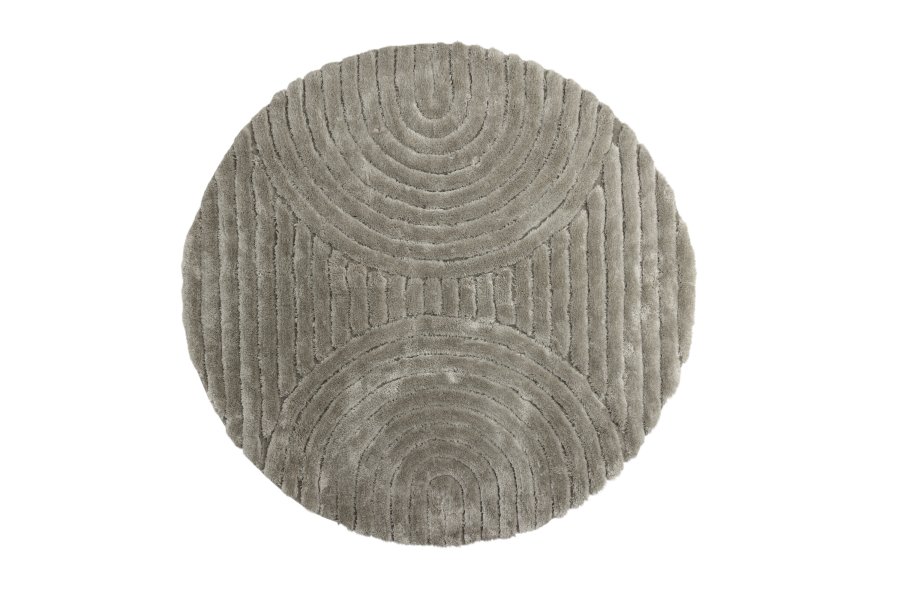 VENTURE DESIGN Niklas Teppe Niklas Polyester - 200*200- -Rund-Greige