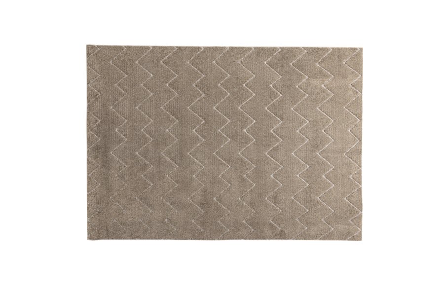 VENTURE DESIGN Fia Teppich, rechteckig  braunes Polyester (230 x 160)