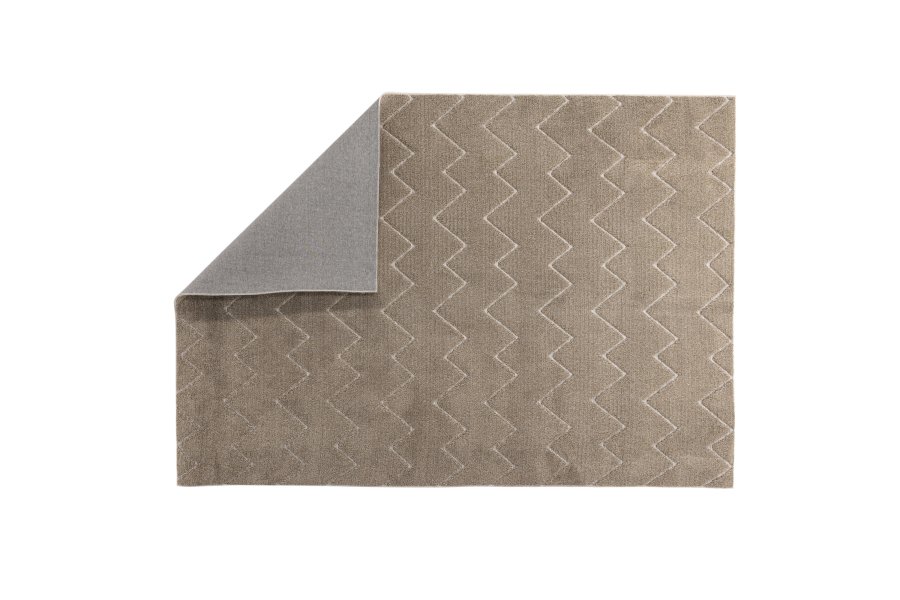 VENTURE DESIGN Fia Teppich, rechteckig  braunes Polyester (230 x 160)
