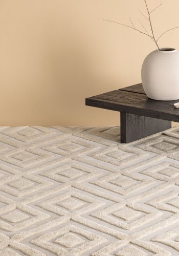 VENTURE DESIGN Pia Rug Pia Polyester Shaggy - 290*200- -Rektangulr-Beige