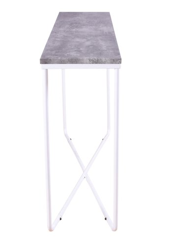 VENTURE DESIGN Palace sidebord - gr sement og hvitt metall (110x30)