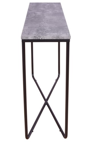 VENTURE DESIGN Palace sidebord - gr sement og svart metall (110x30)