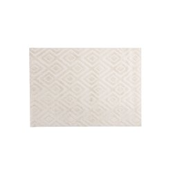 Pia gulvtppe, rektangulr - hvid polyester (230x160)