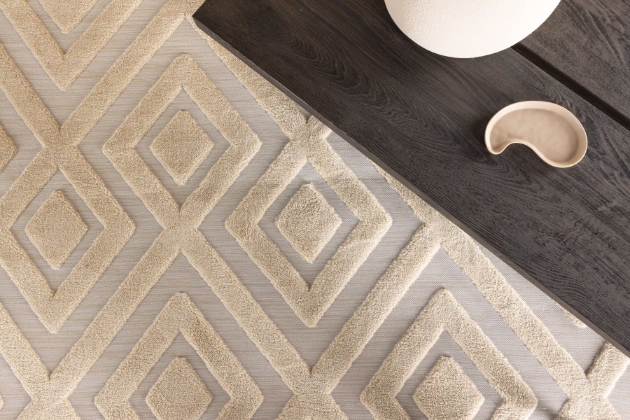 VENTURE DESIGN Pia Rug Pia Polyester Shaggy - 230*160- -Rektangulr-Beige